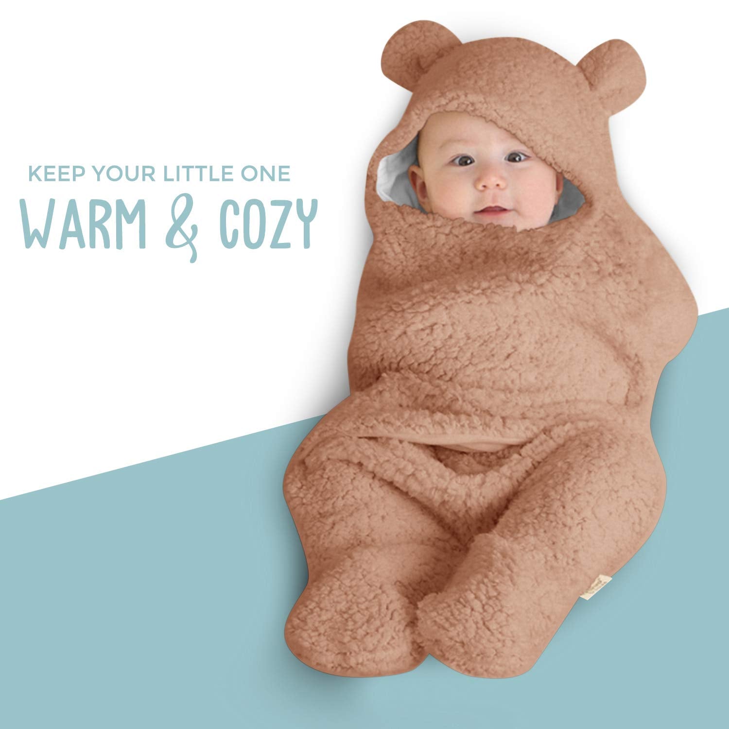Baby Brown Swaddle Blanket