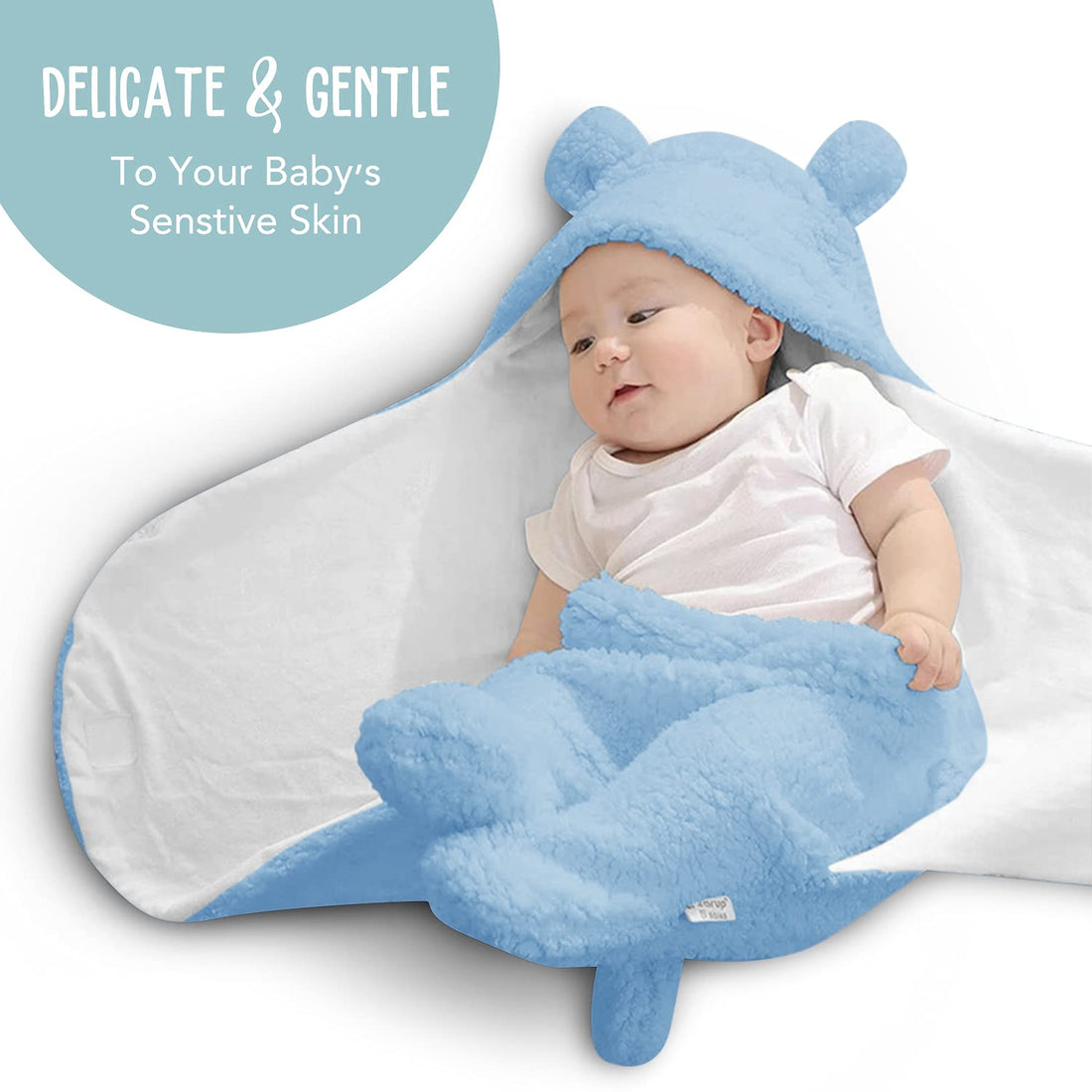 Baby Blue Swaddle Blanket