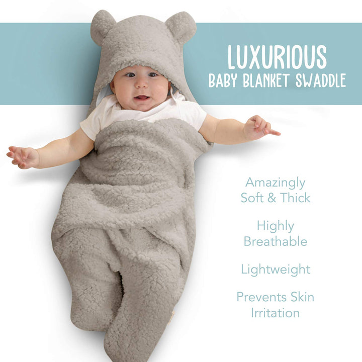 Baby Grey Swaddle Blanket
