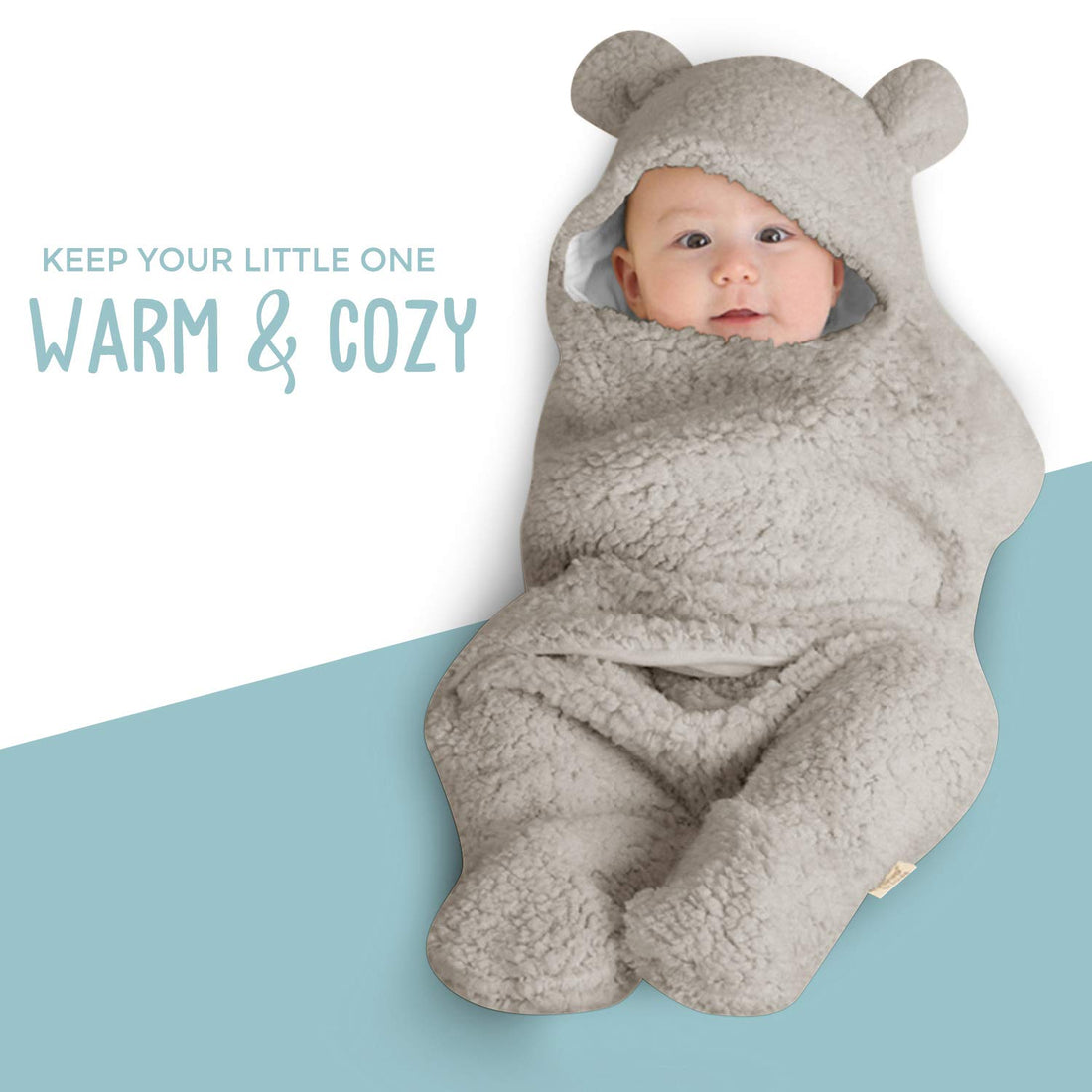 Baby Grey Swaddle Blanket