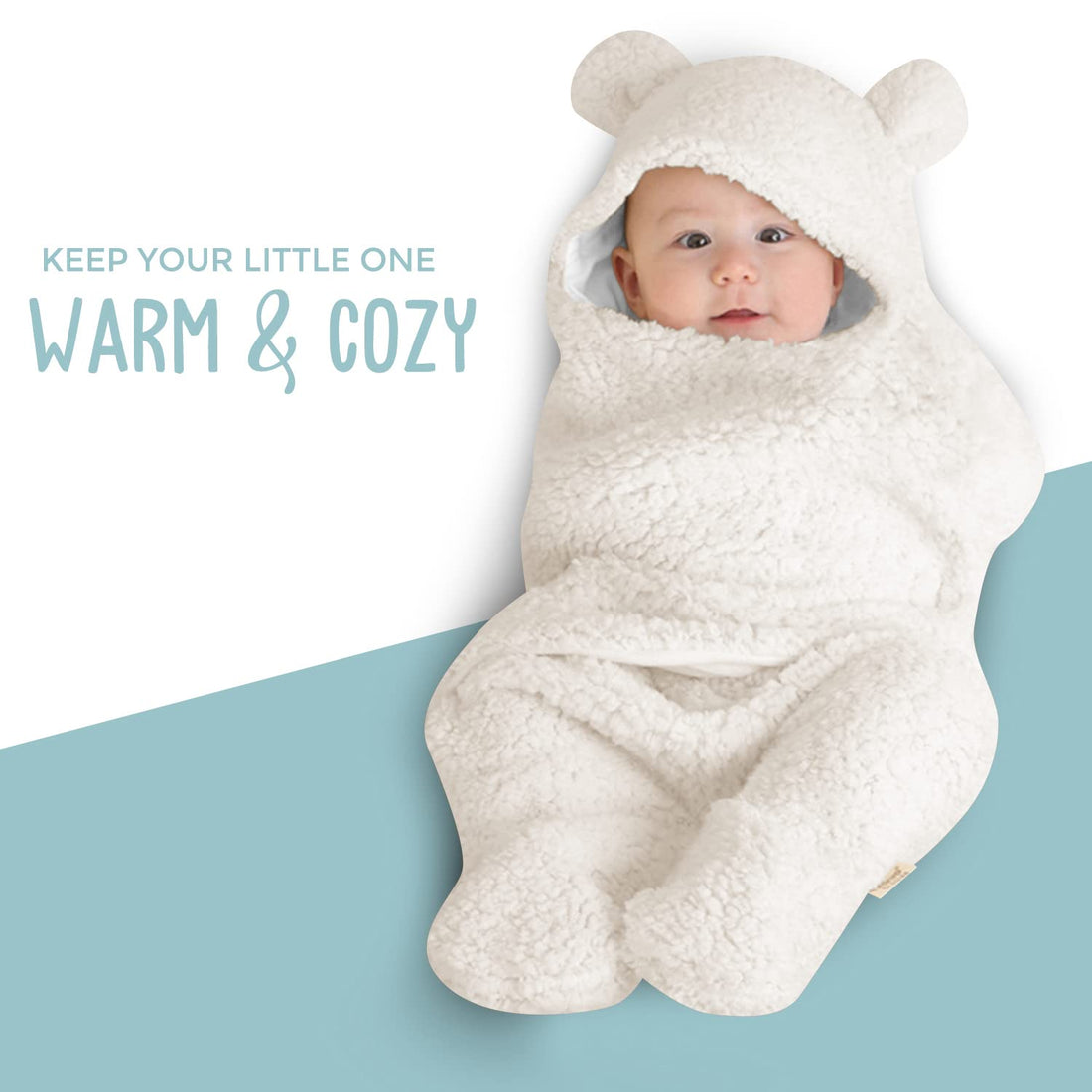 Baby White Swaddle Blanket
