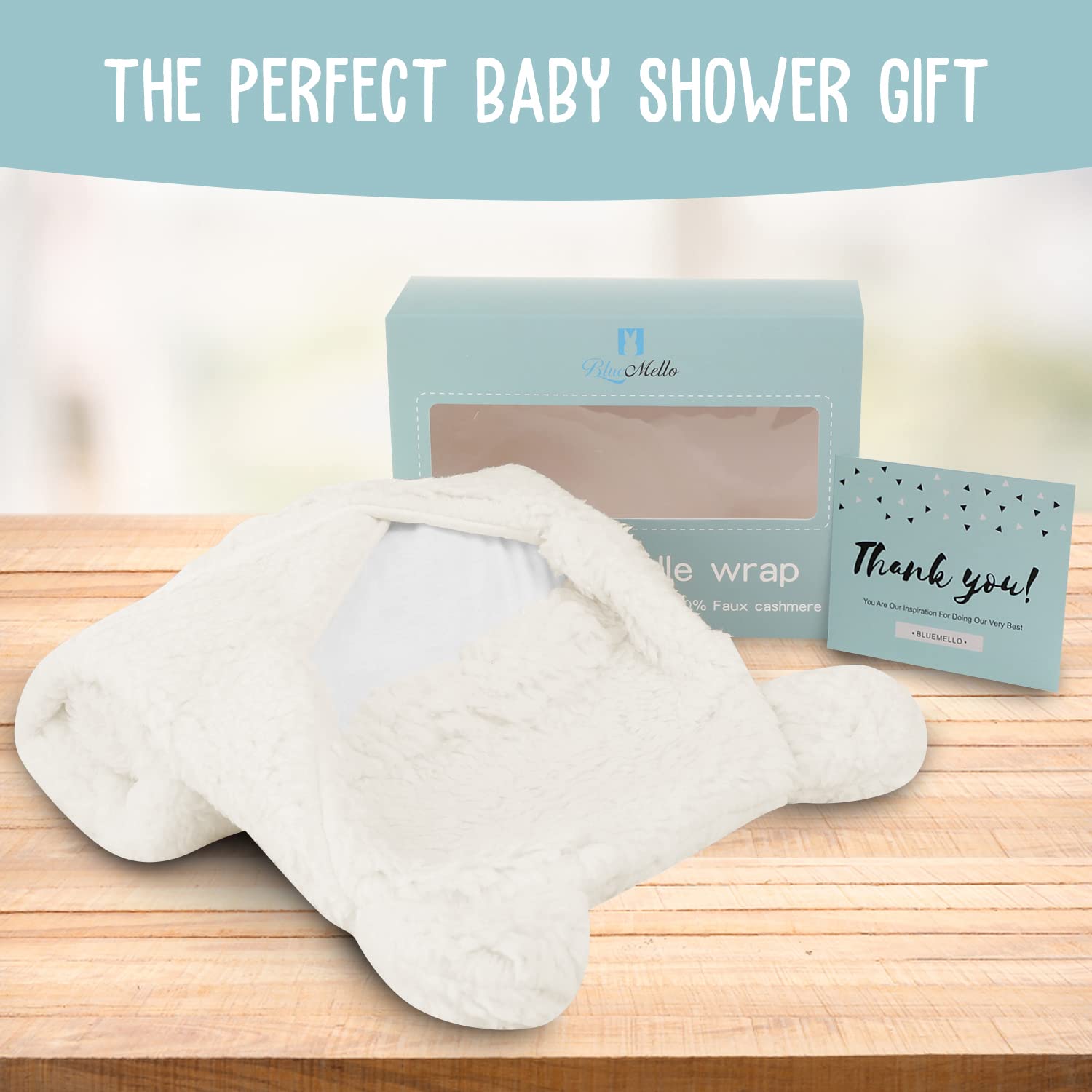 Baby White Swaddle Blanket