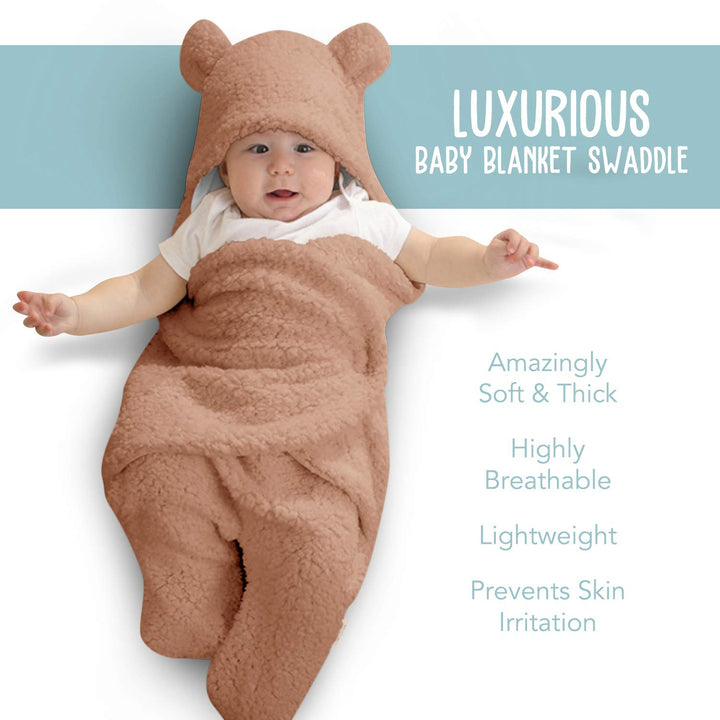 Baby Brown Swaddle Blanket