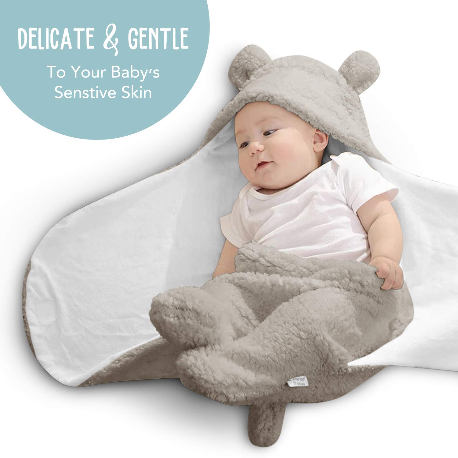 Baby Grey Swaddle Blanket