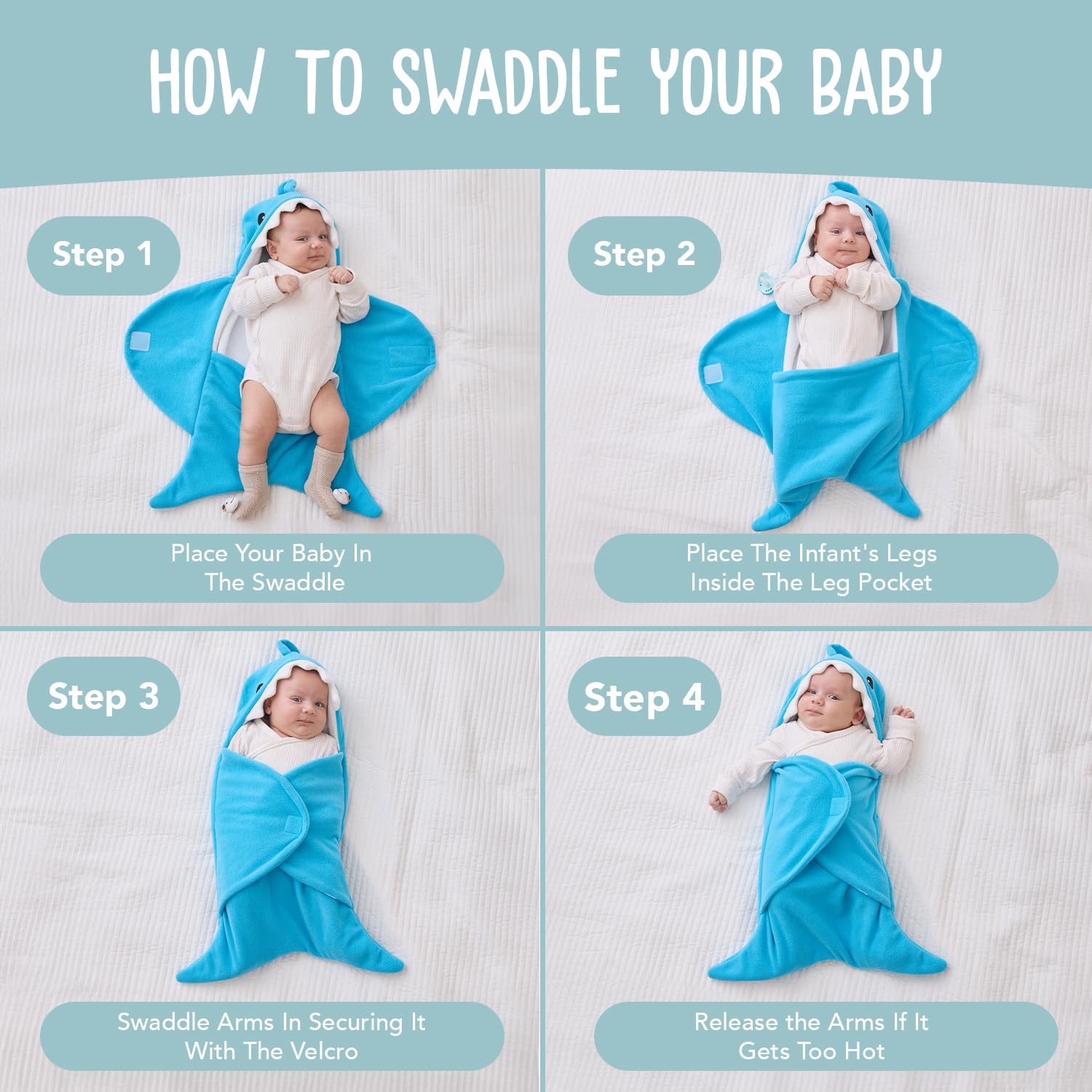 Baby Shark Swaddle Blanket