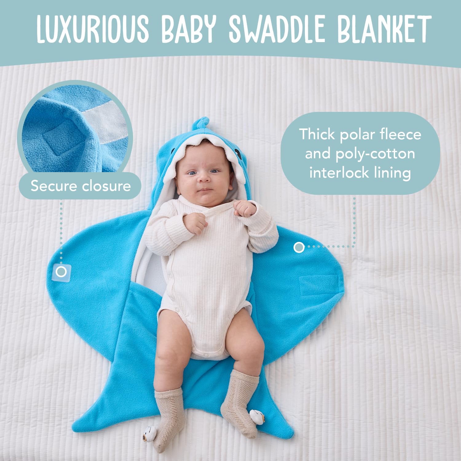 Baby Shark Swaddle Blanket