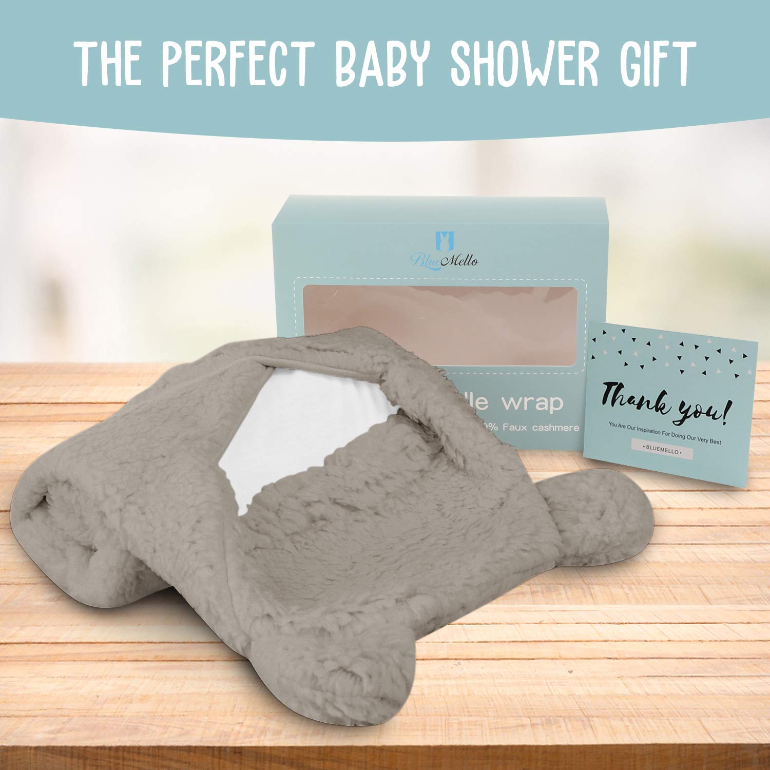 Baby Grey Swaddle Blanket